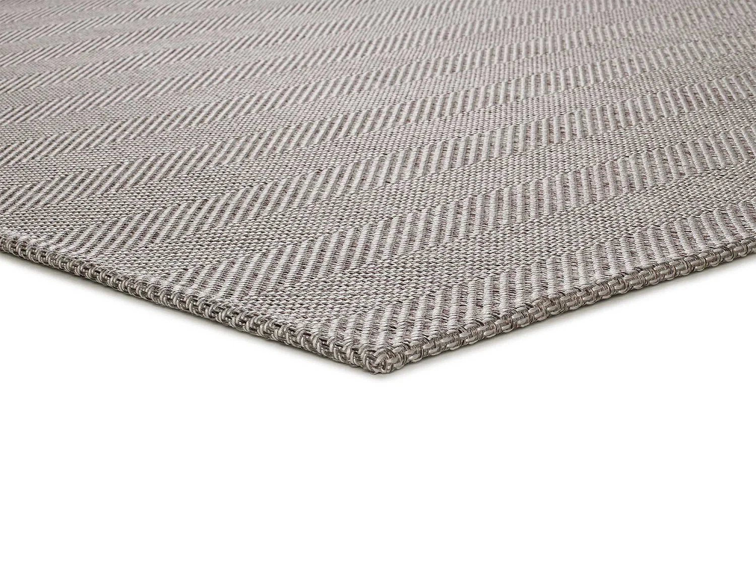 Tappeto interno - chevron - argento - 140 x 200 cm - ESPIGA
