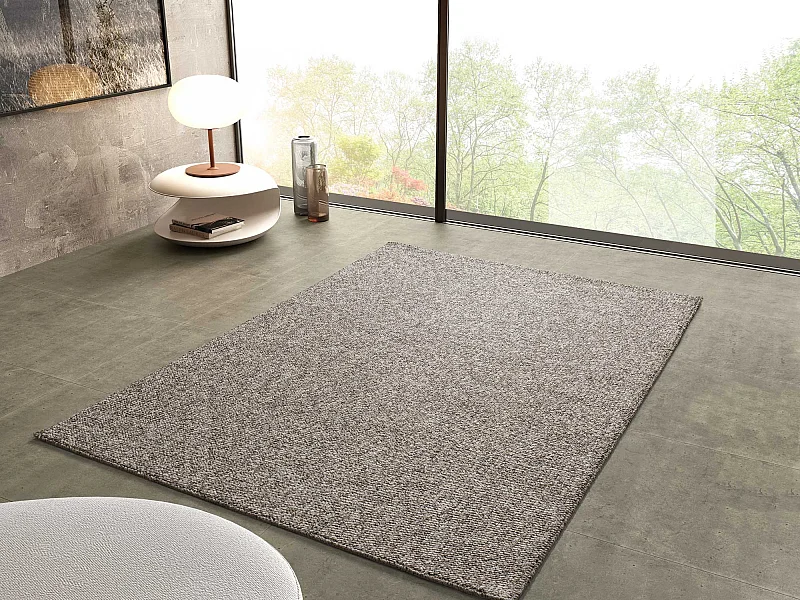 Tapis intérieur - uni - gris - 160 x 230 cm - PETRA