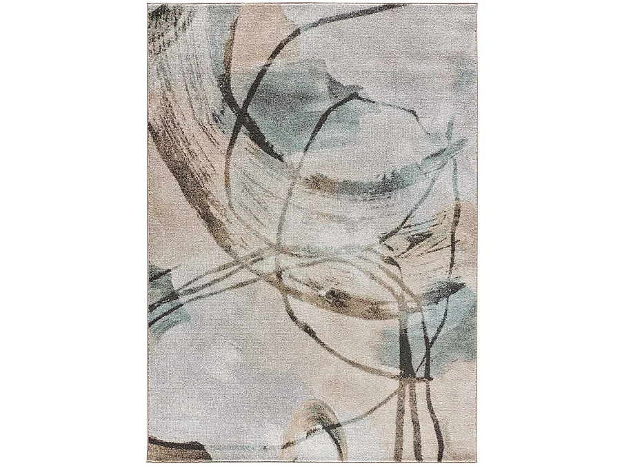 Laagpolig tapijt - abstract - veelkleurig - 140x200 cm - AYDIN