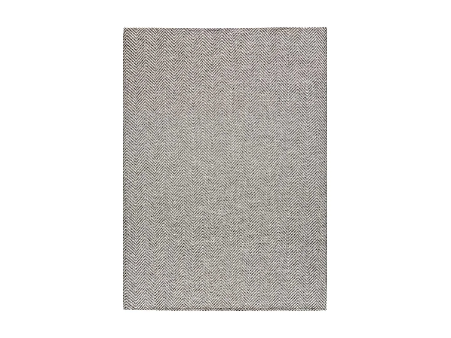 Laagpolig tapijt - visgraat - zilverkleurig - 120x170 cm - ESPIGA