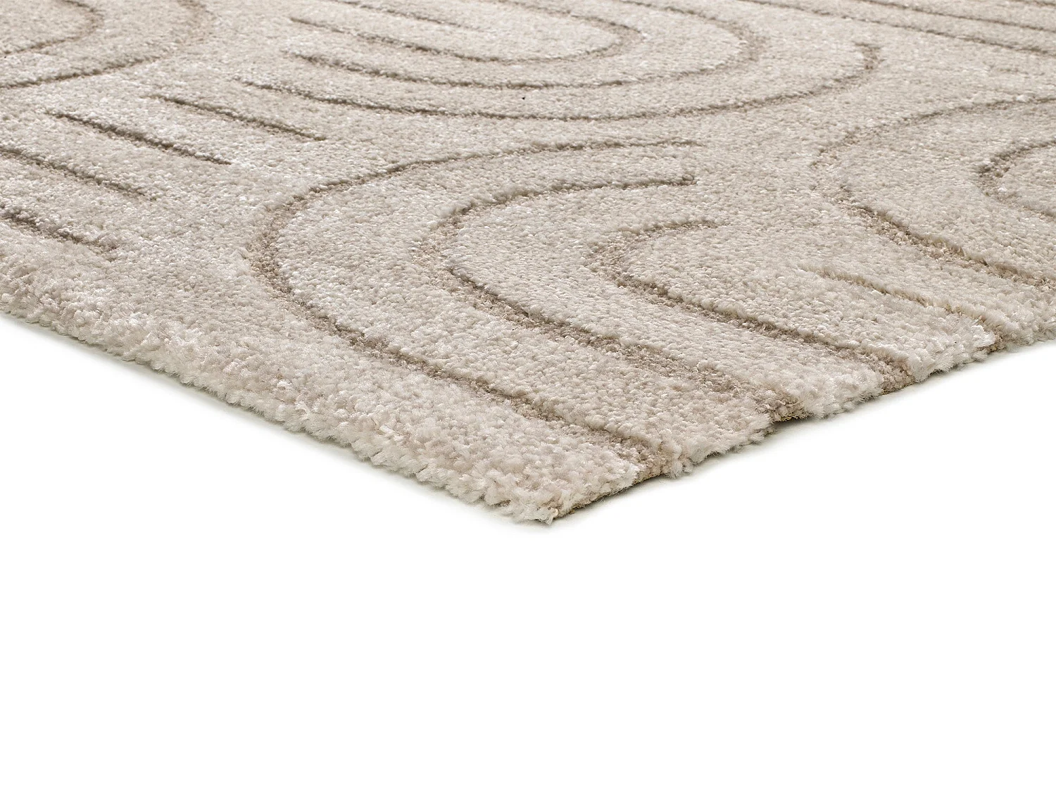 Alfombra interior  - escandinavo - blanco - 80 x 150 cm - SNOWY