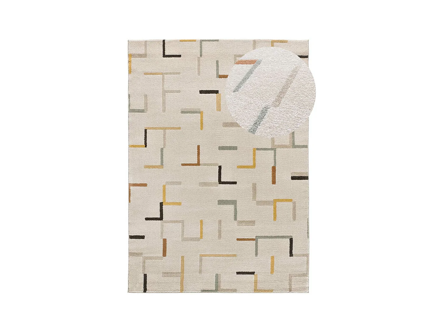 Laagpolig tapijt - geometrisch - veelkleurig - 120x170 cm - DOMUS
