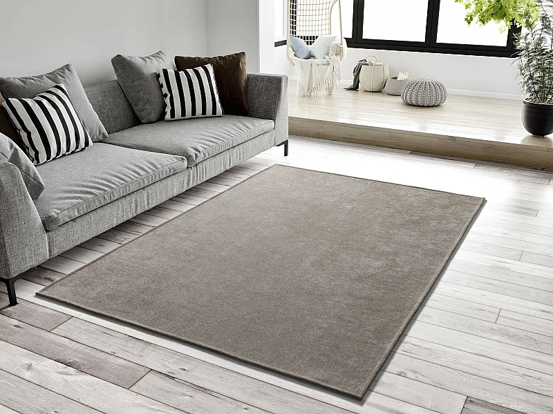 Tapis intérieur - uni - beige - 60 x 120 cm - HARRIS
