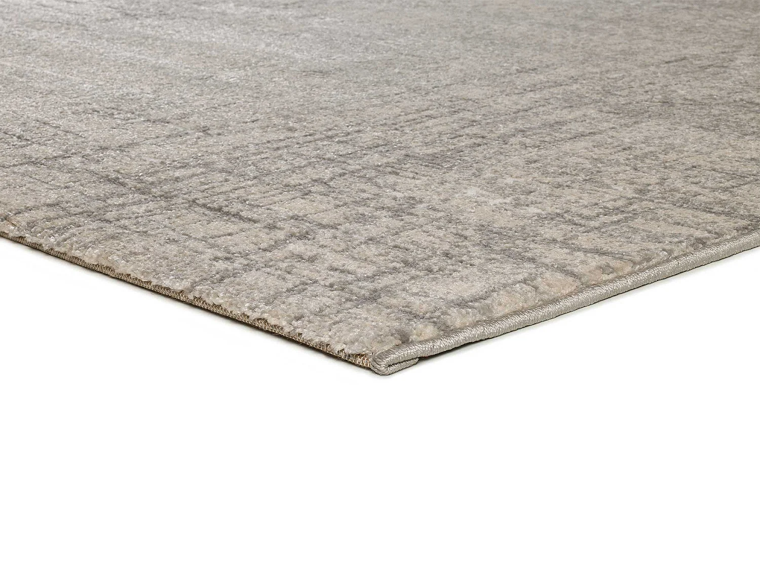 Tapis intérieur - abstrait - argent - 160 x 230 cm - SENSATION