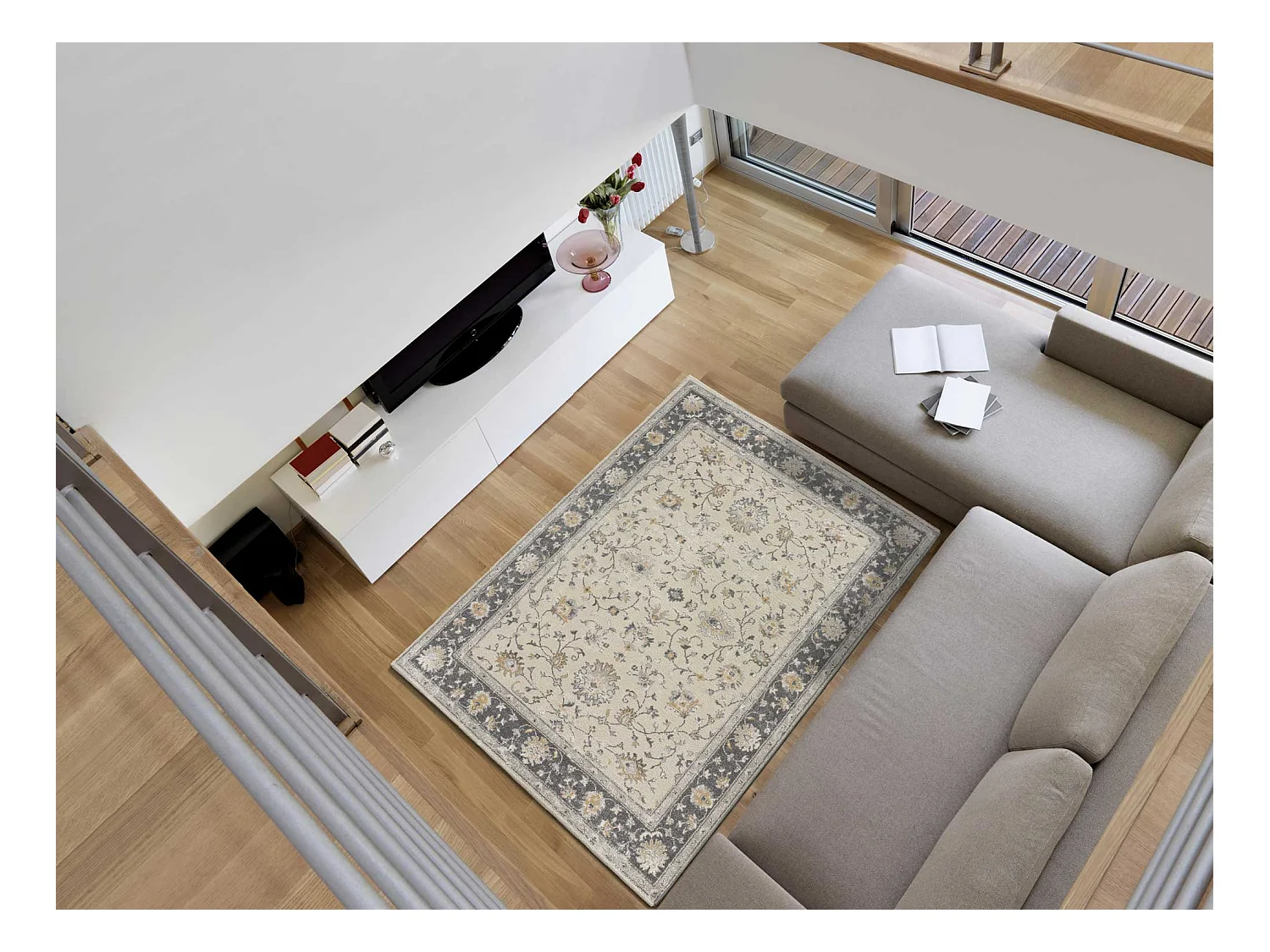 Alfombra interior  - vintage - beige - 80 x 150 cm - SENSATION