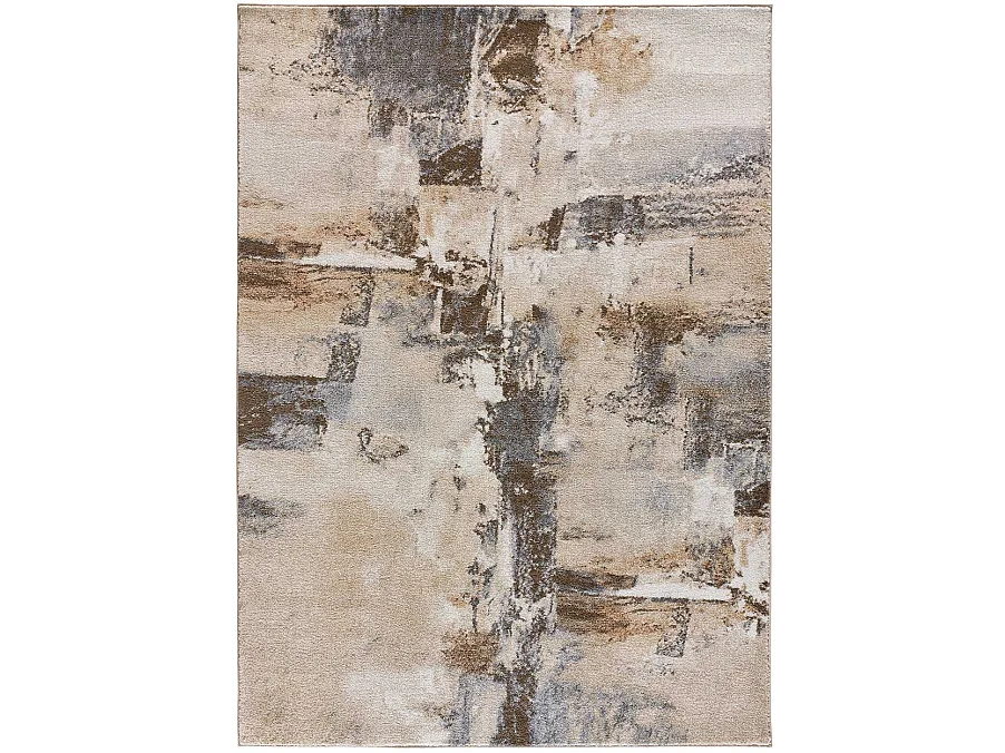 Kurzflorteppiche - abstrakt - beige - 140x200 cm - AYDIN