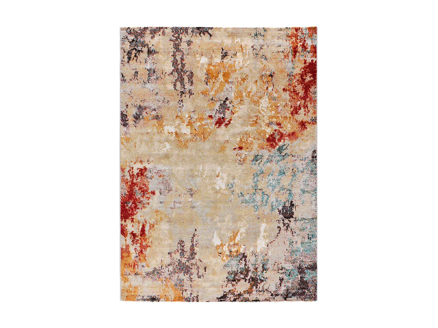 Laagpolig tapijt - abstract - veelkleurig - 160x230 cm - EIDER
