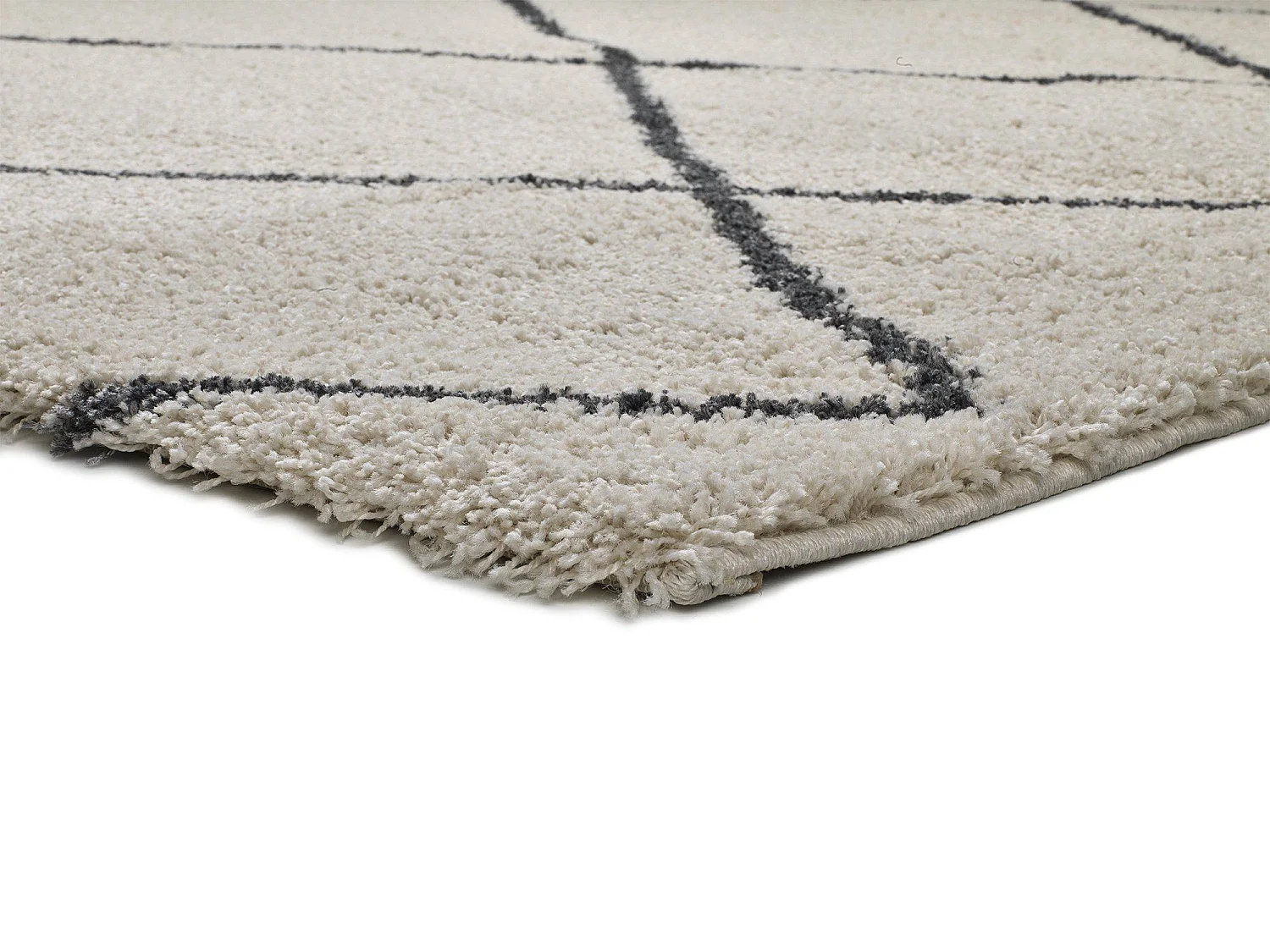 Tapis intérieur - ethnique - blanc - 133 x 190 cm - ATLAS