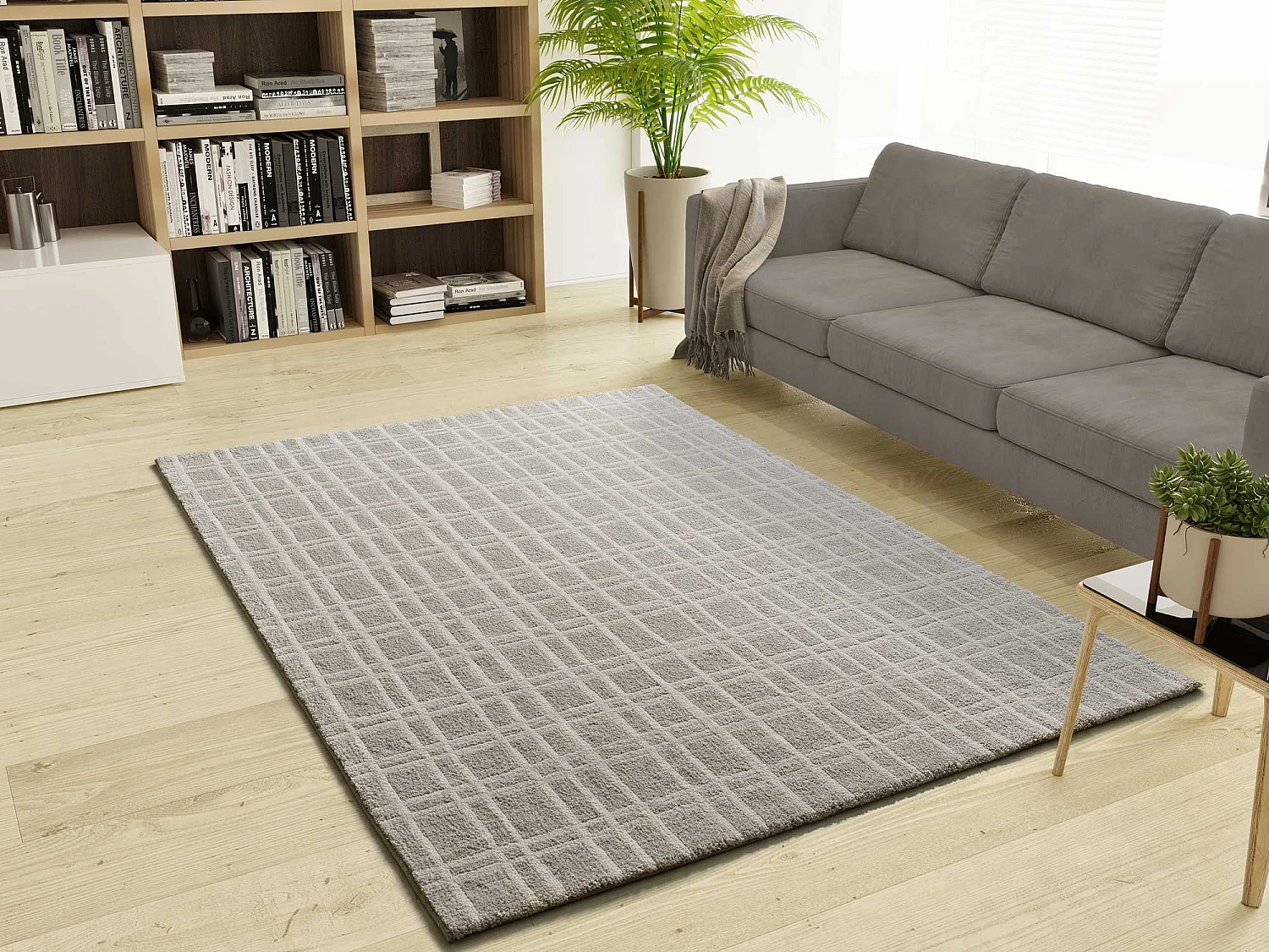 Alfombra interior  - escandinavo - crema - 80 x 150 cm - CALEDONIA