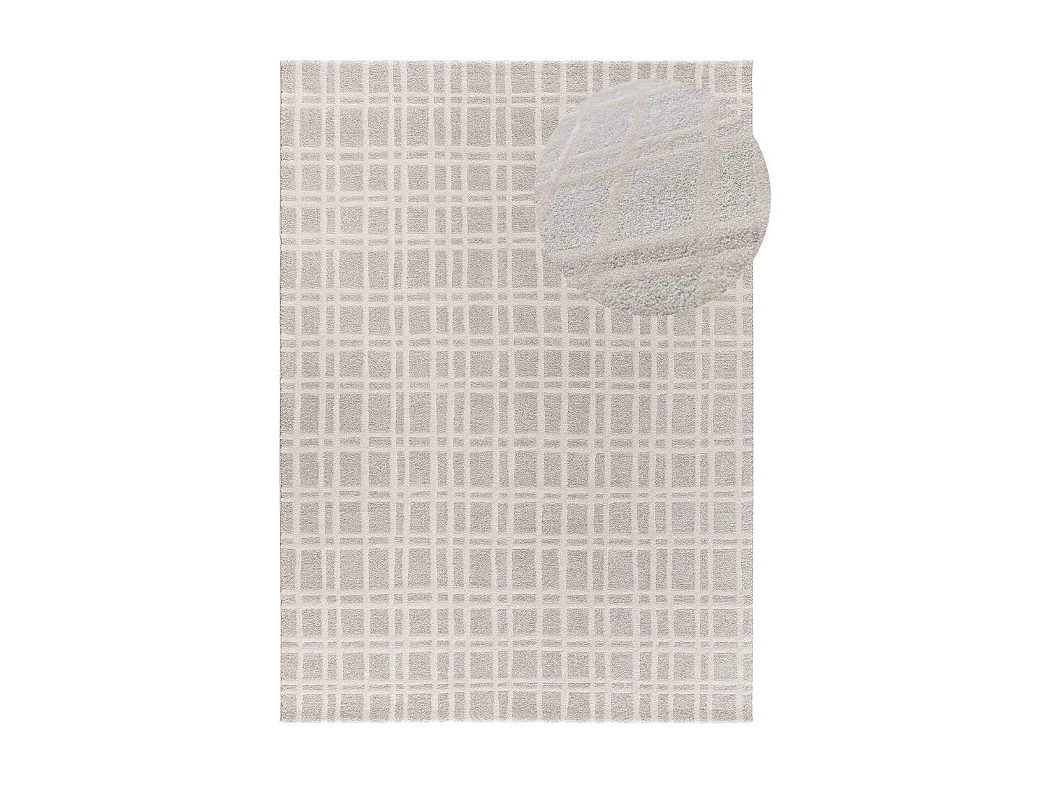 Alfombra interior  - escandinavo - crema - 80 x 150 cm - CALEDONIA