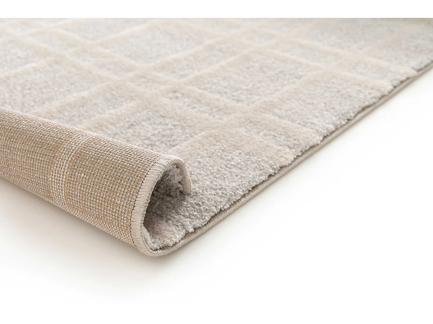 Alfombra interior  - escandinavo - crema - 80 x 150 cm - CALEDONIA