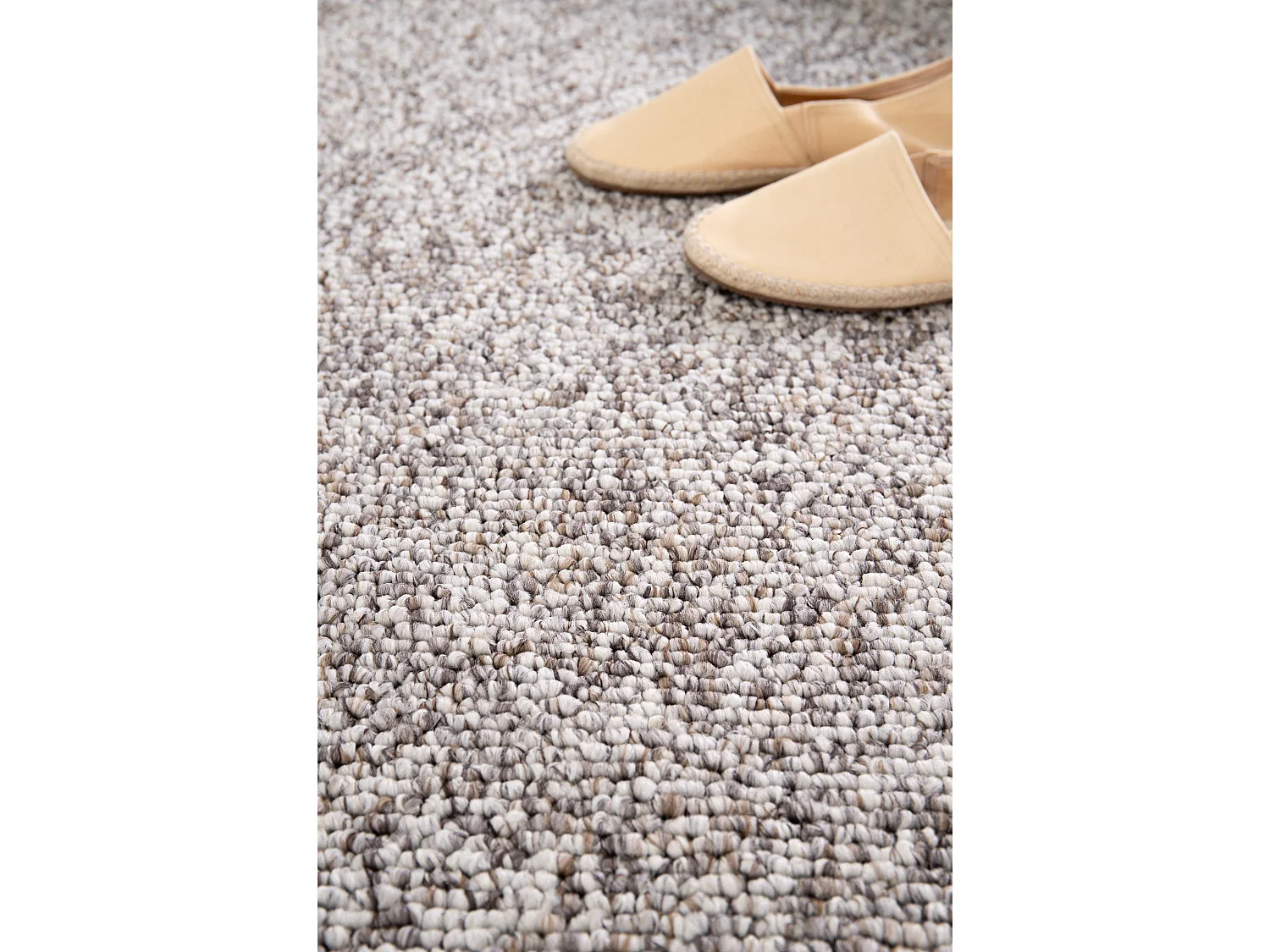 Alfombra interior  - liso - gris - 120 x 170 cm - PETRA