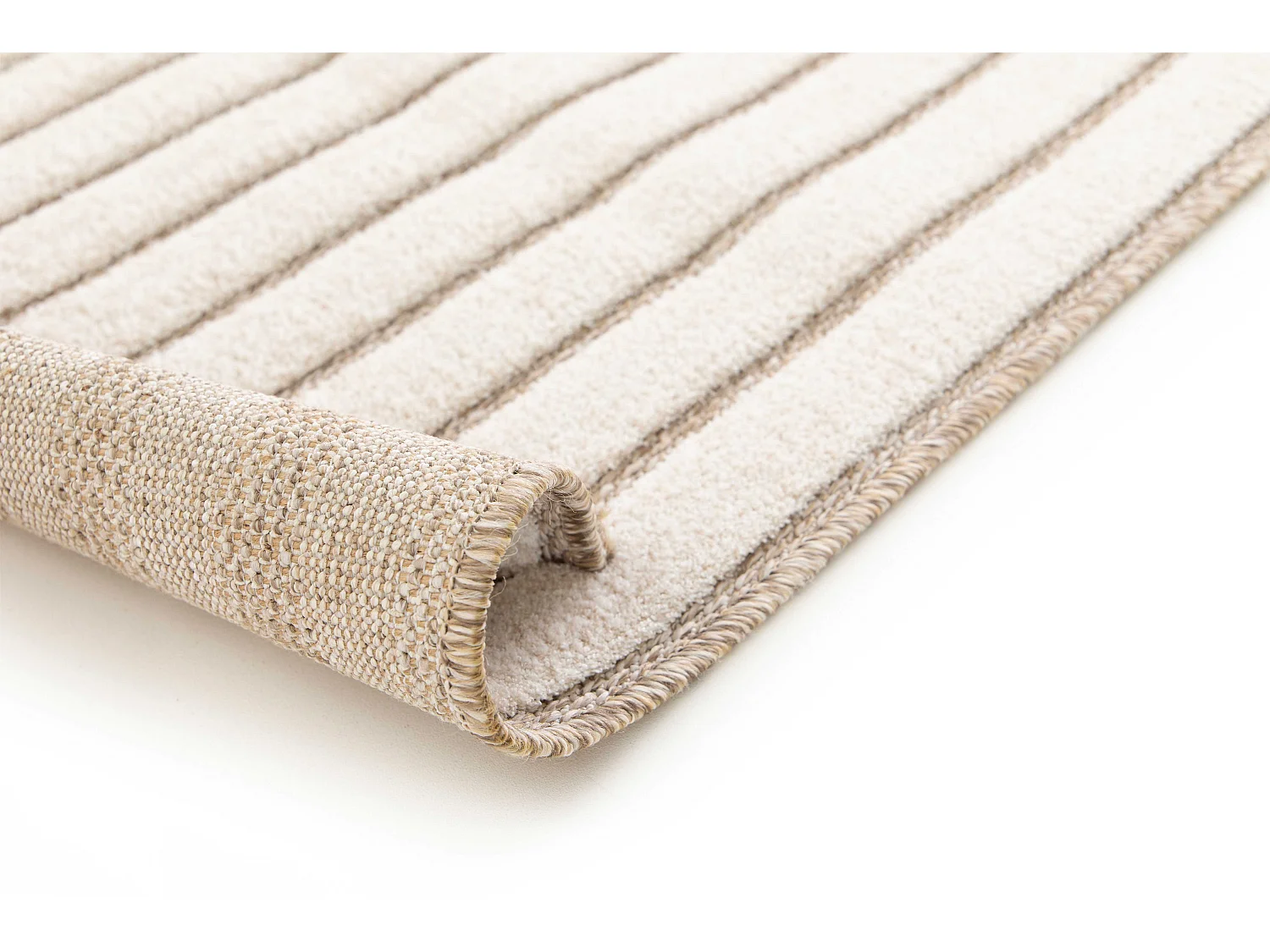 Tapis intérieur - scandinave avec relief - blanc - 160 x 230 cm - DIENA