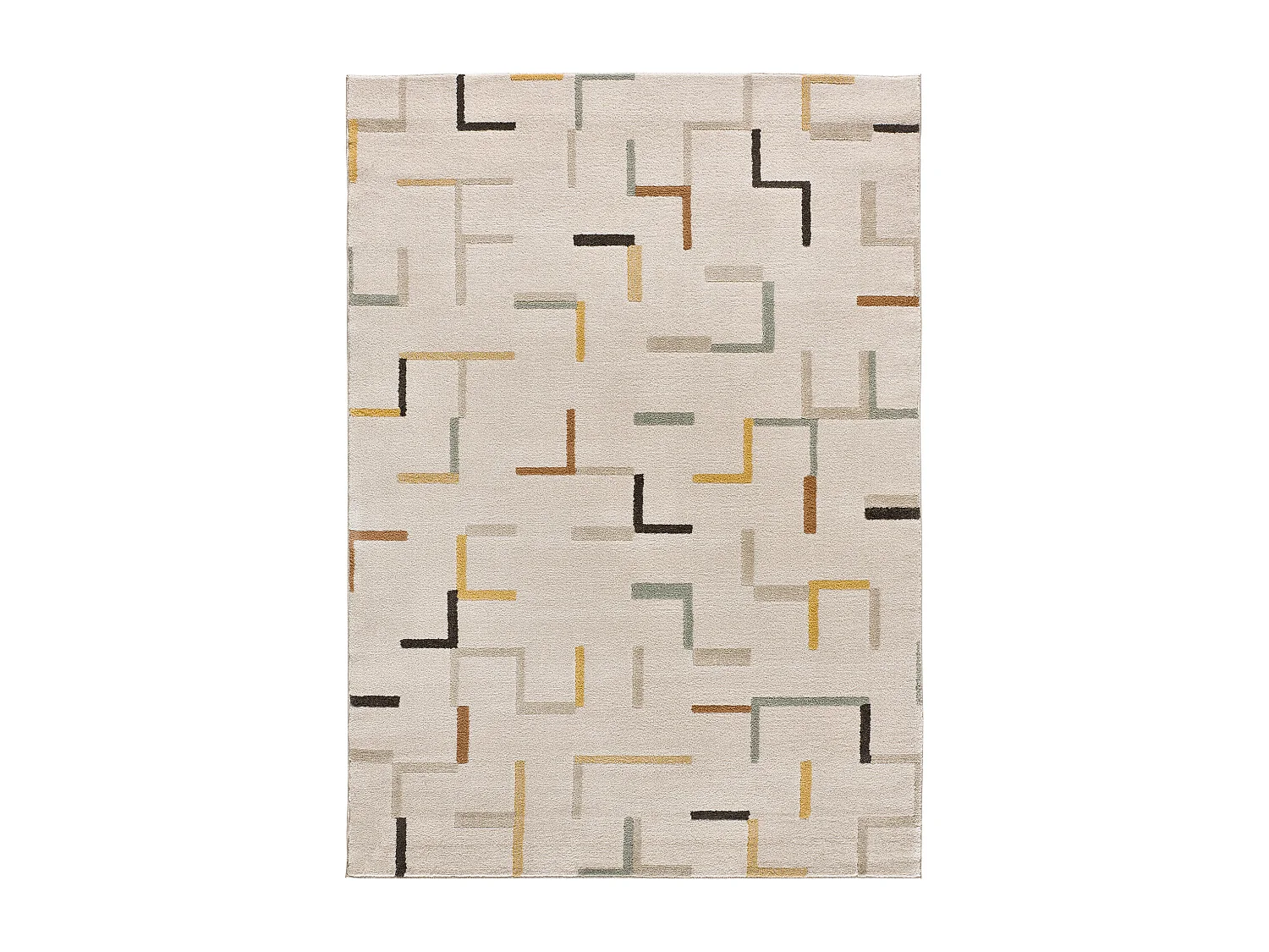 Kurzflorteppiche - geometrisch - mehrfarbig - 80x150 cm - DOMUS