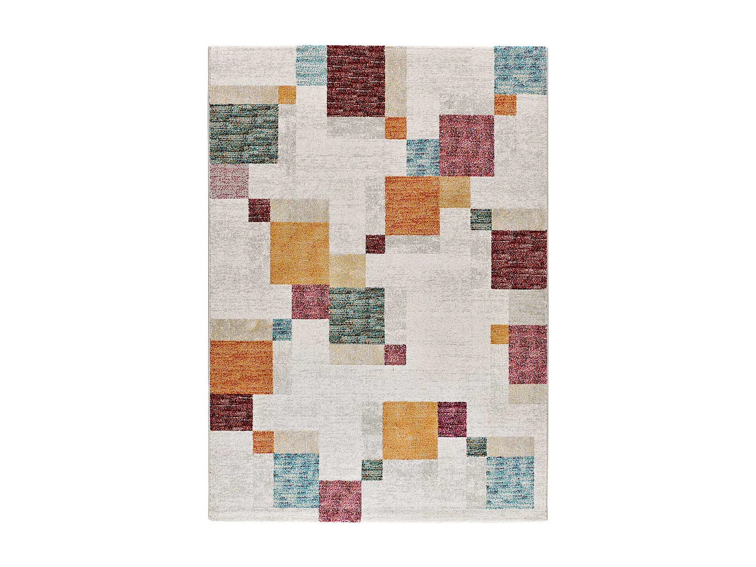 Tapete interior - geométrico - multicolorido - 80 x 150 cm - EIDER