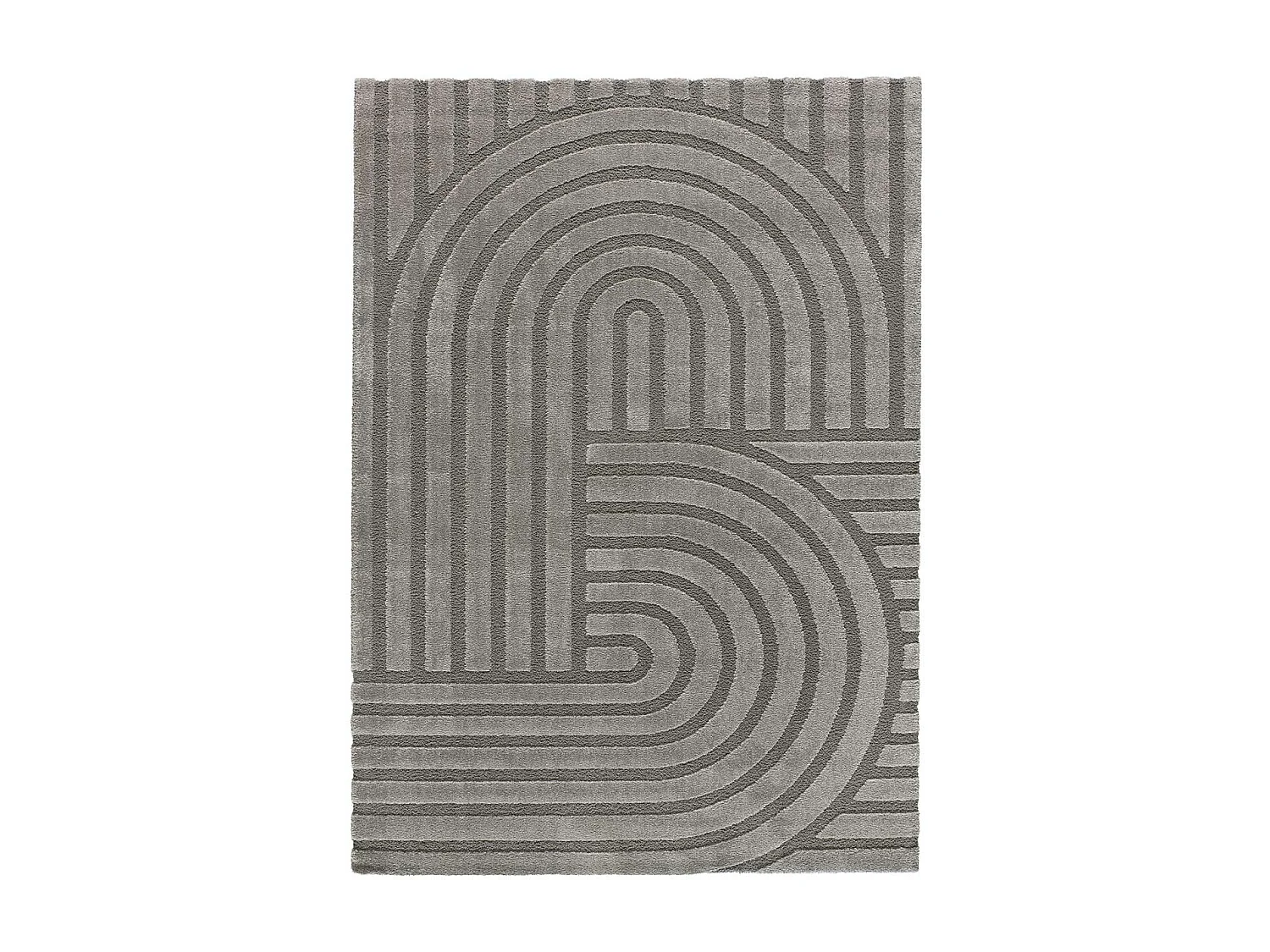 Tappeto interno - scandinavo - grigio - 120 x 170 cm - SNOWY