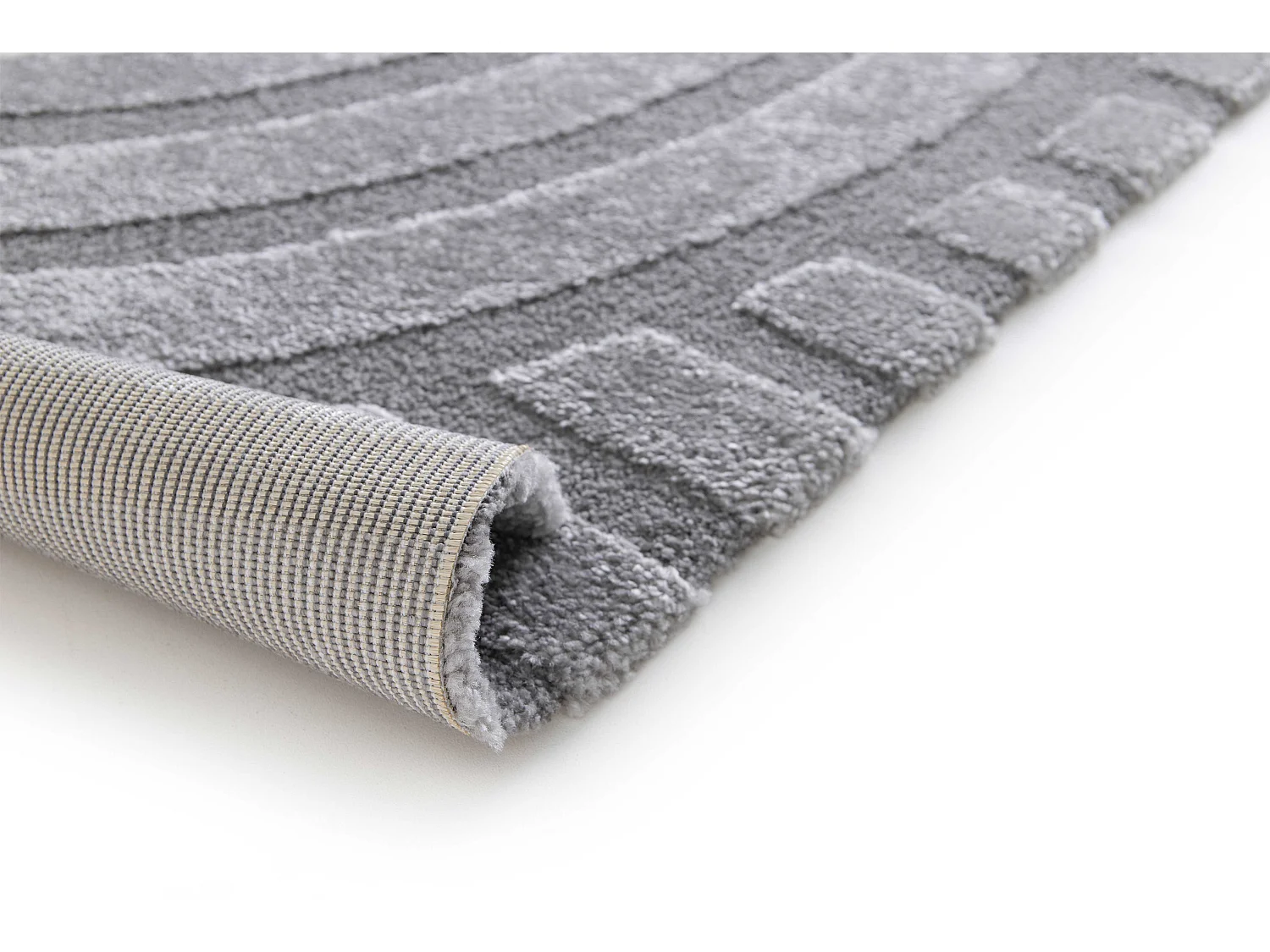 Tappeto interno - scandinavo - grigio - 120 x 170 cm - SNOWY