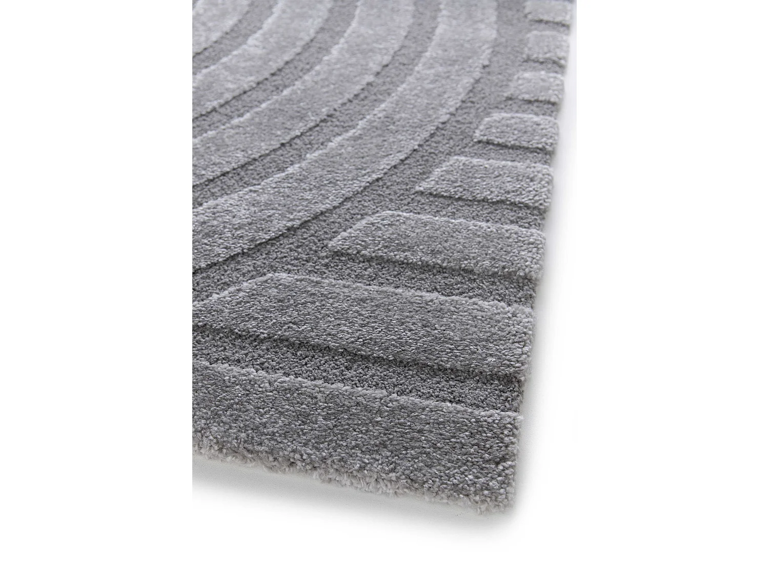 Tappeto interno - scandinavo - grigio - 120 x 170 cm - SNOWY