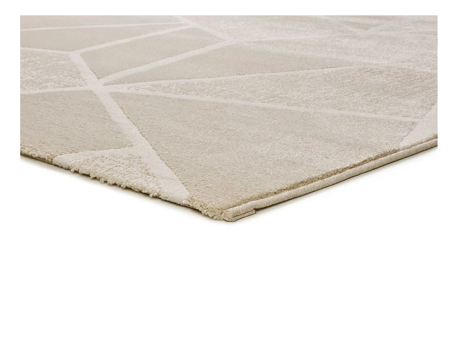 Alfombra interior  - geométrico - blanco - 160 x 230 cm - SENSATION