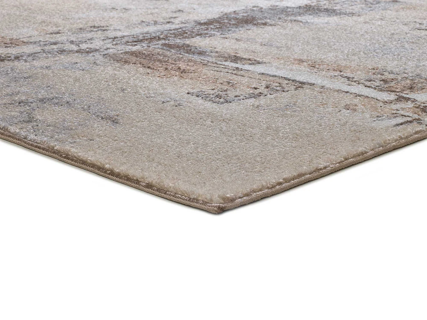 Laagpolig tapijt - abstract - beige - 160x230 cm - AYDIN