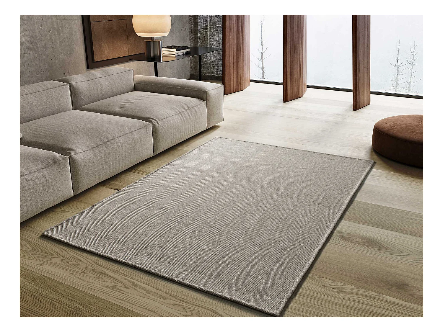 Tapis intérieur - uni - beige - 160 x 230 cm - ESPIGA