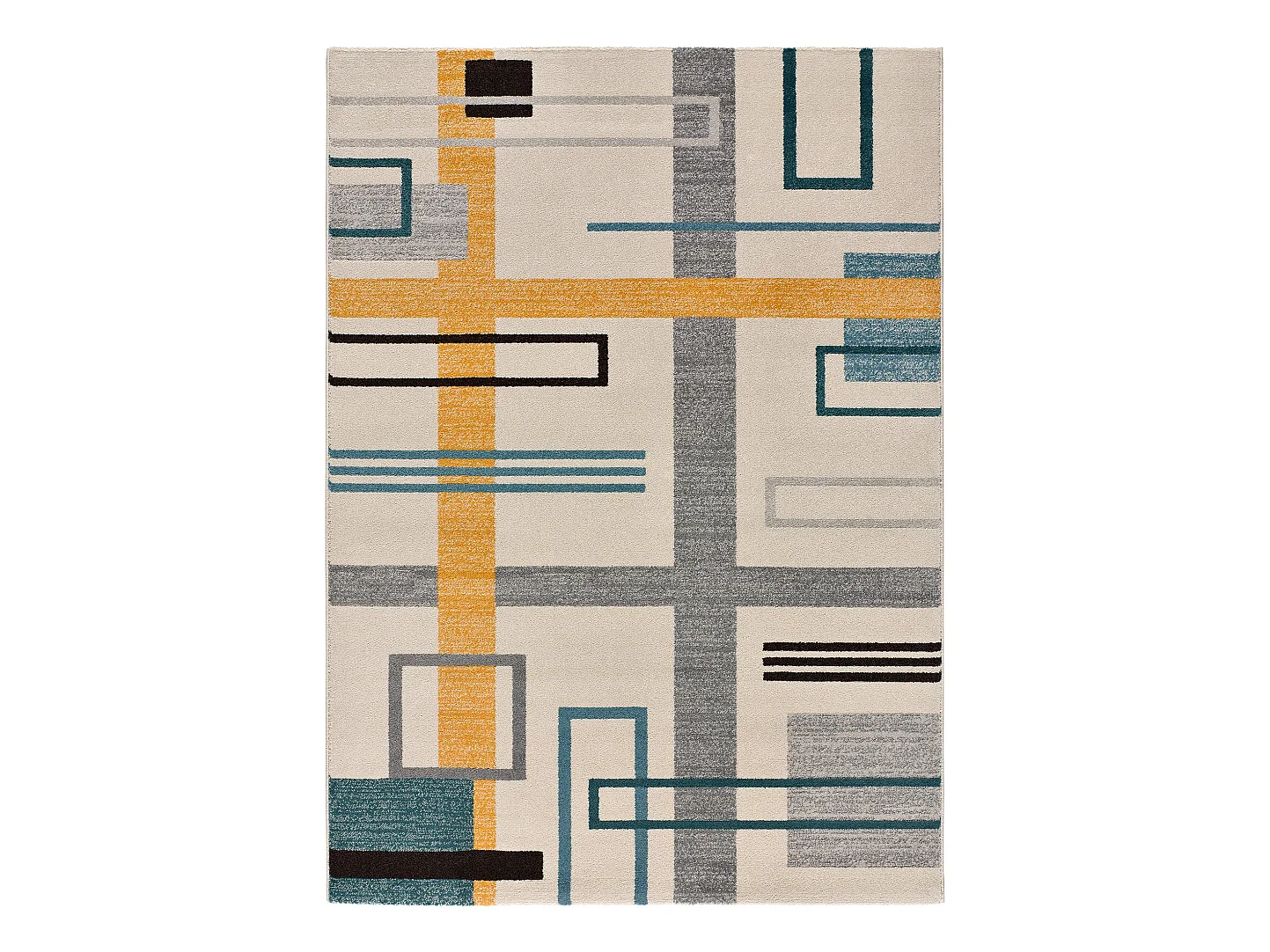 Kurzflorteppiche - geometrisch - mehrfarbig - 80x150 cm - DEBBI