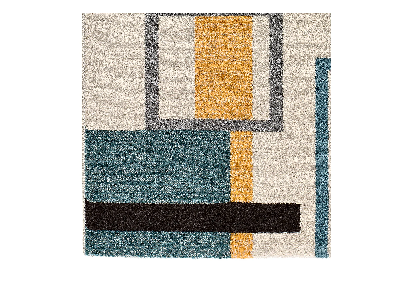 Kurzflorteppiche - geometrisch - mehrfarbig - 80x150 cm - DEBBI