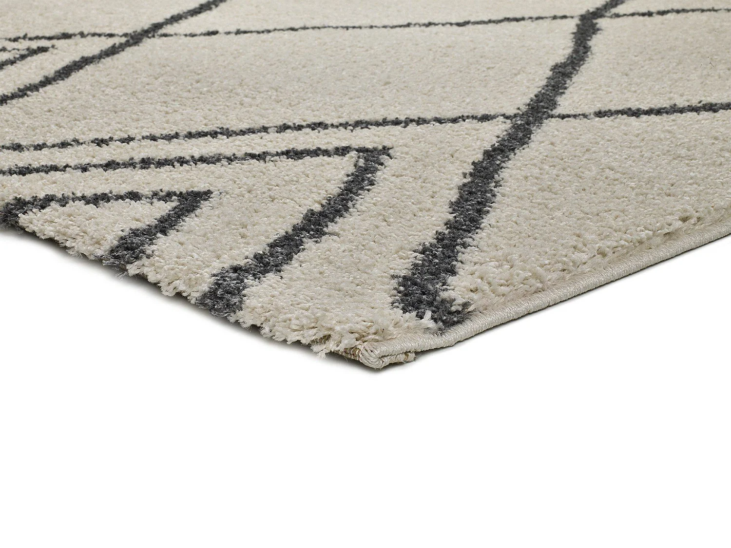 Tapis intérieur - ethnique - blanc - 160 x 230 cm - ATLAS