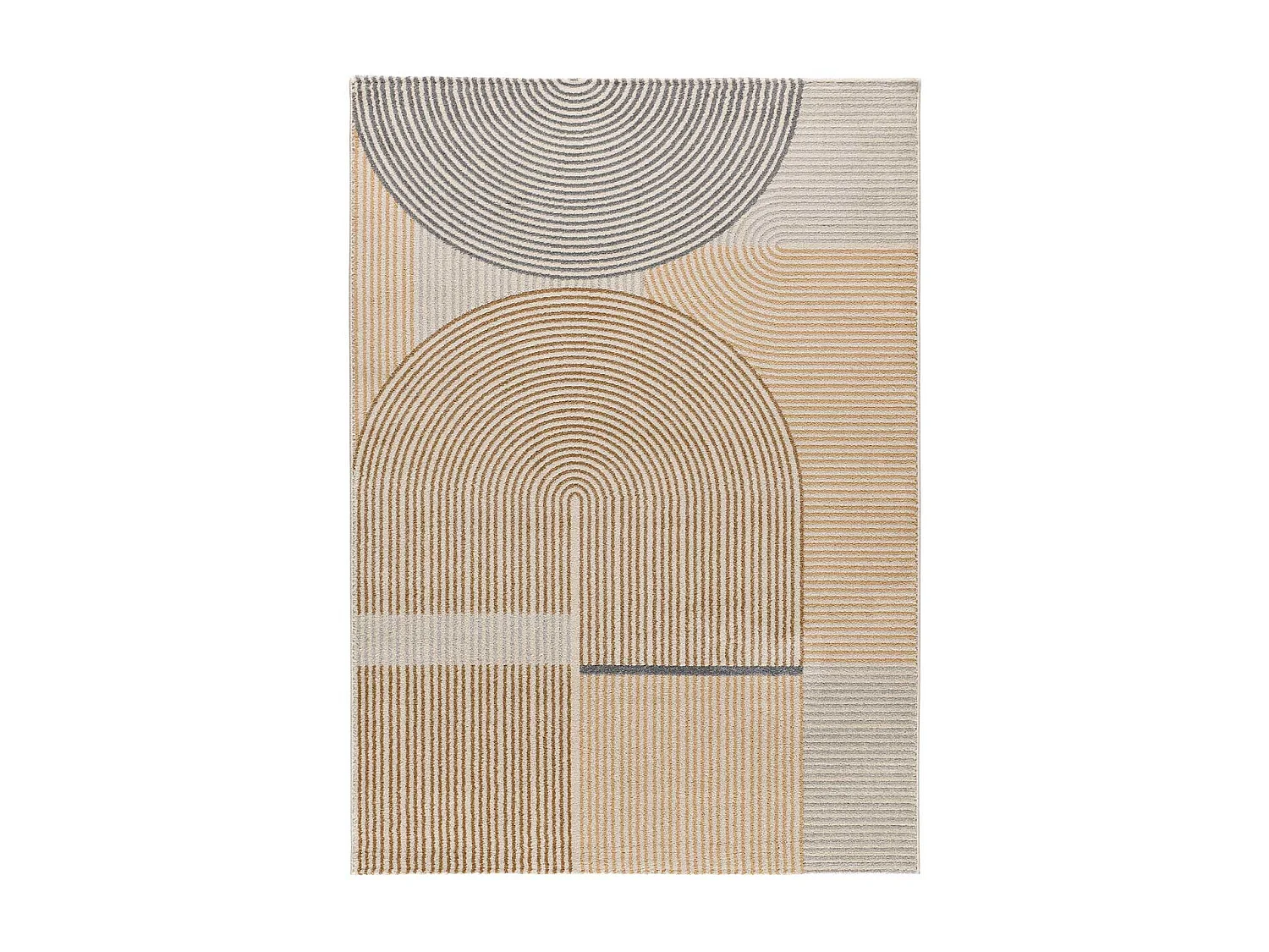 Tapis intérieur - géométrique - beige - 140 x 200 cm - GARDEN