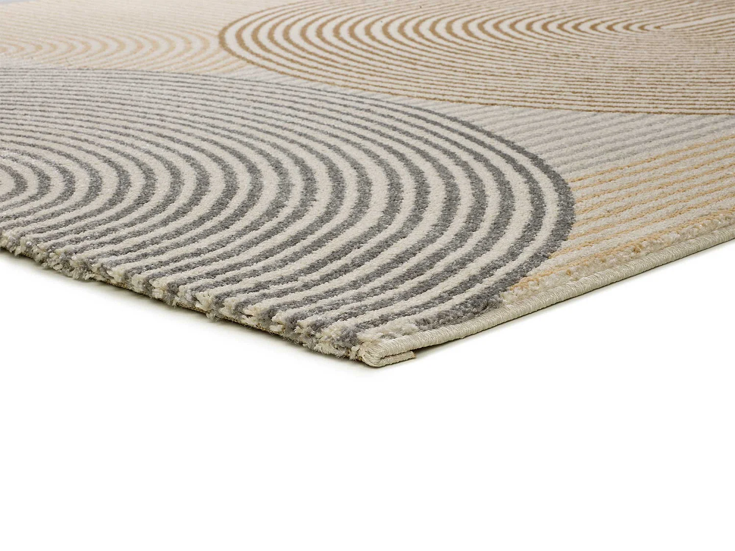 Tapis intérieur - géométrique - beige - 140 x 200 cm - GARDEN