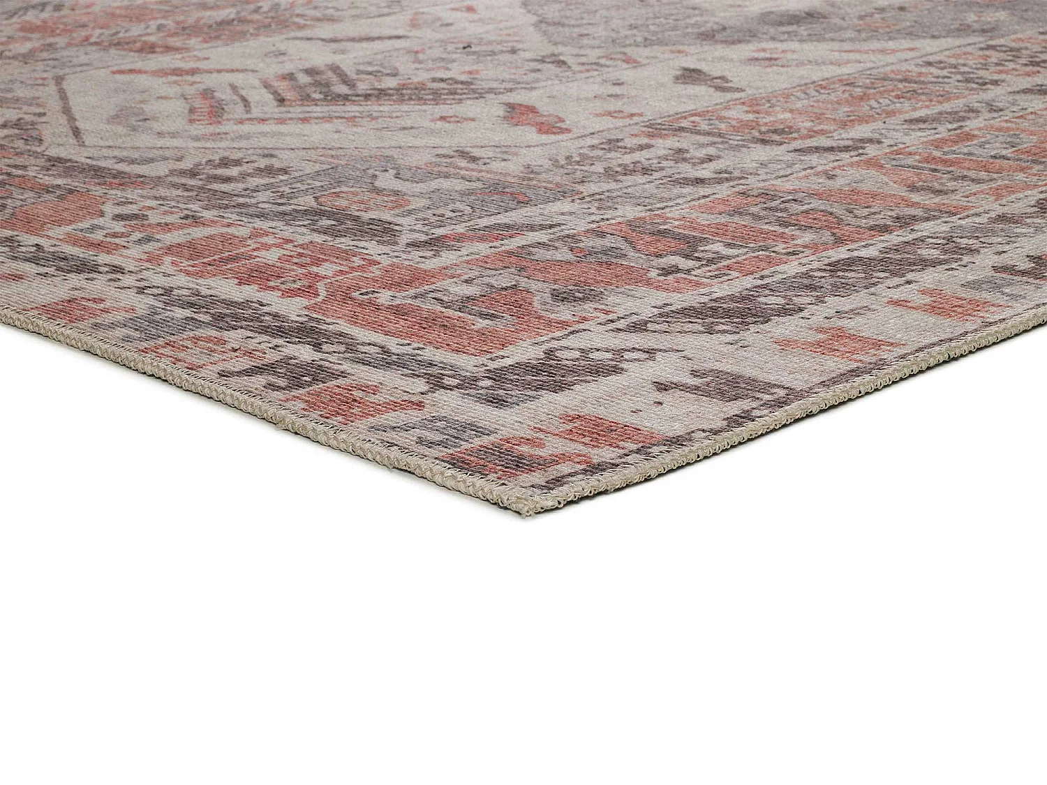 Tapis intérieur - vintage - terracotta - 160 x 230 cm - MANDALA