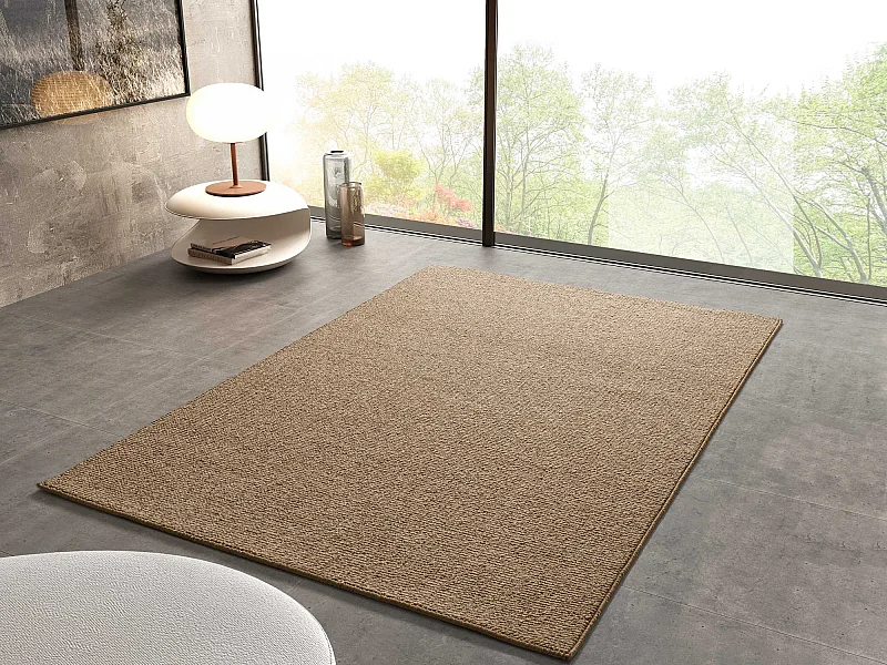 Tapis intérieur - uni - naturel - 160 x 230 cm - PETRA