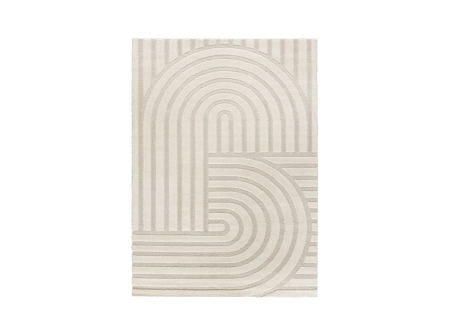 Alfombra interior  - escandinavo - blanco - 120 x 170 cm - SNOWY