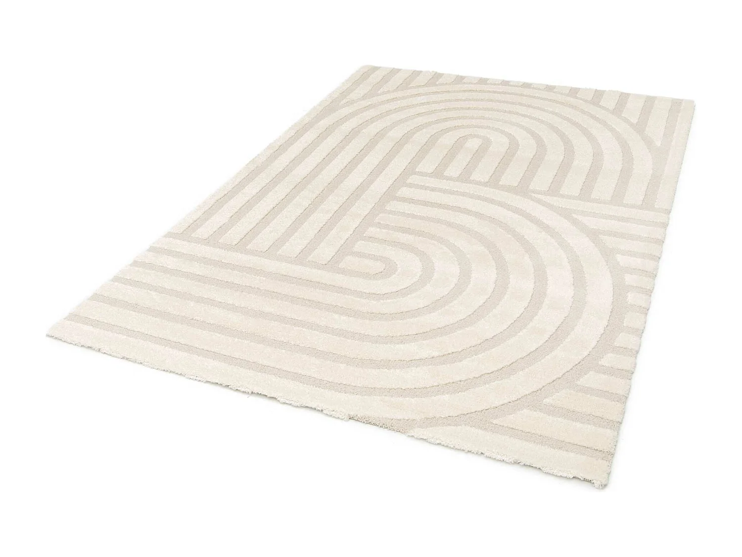 Tapis intérieur - scandinave - blanc - 120 x 170 cm - SNOWY