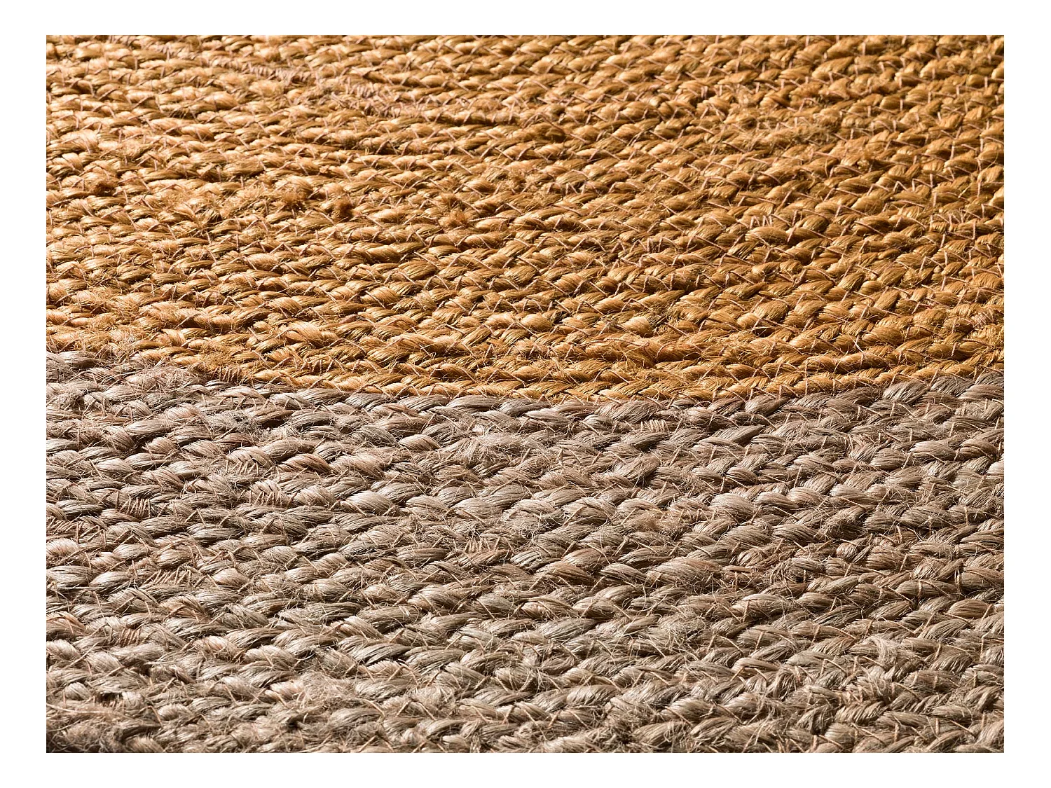 Kurzflorteppiche - natürlich - senf - D.120 cm - MAHON