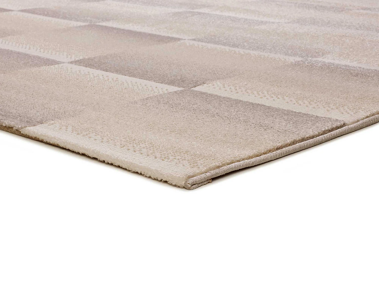 Tapis intérieur - géométrique - argent - 133 x 190 cm - SENSATION