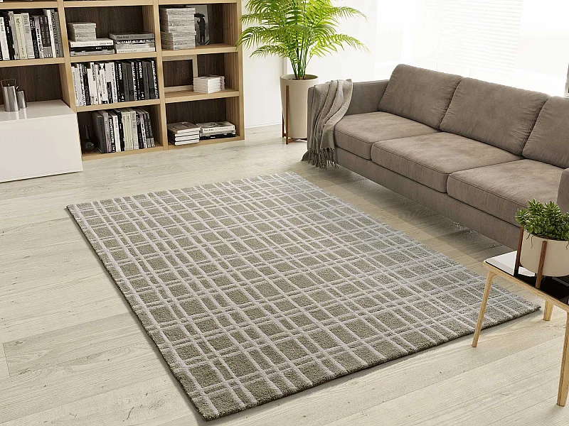 Kurzflorteppiche - skandinavisch - grün - 160x230 cm - CALEDONIA