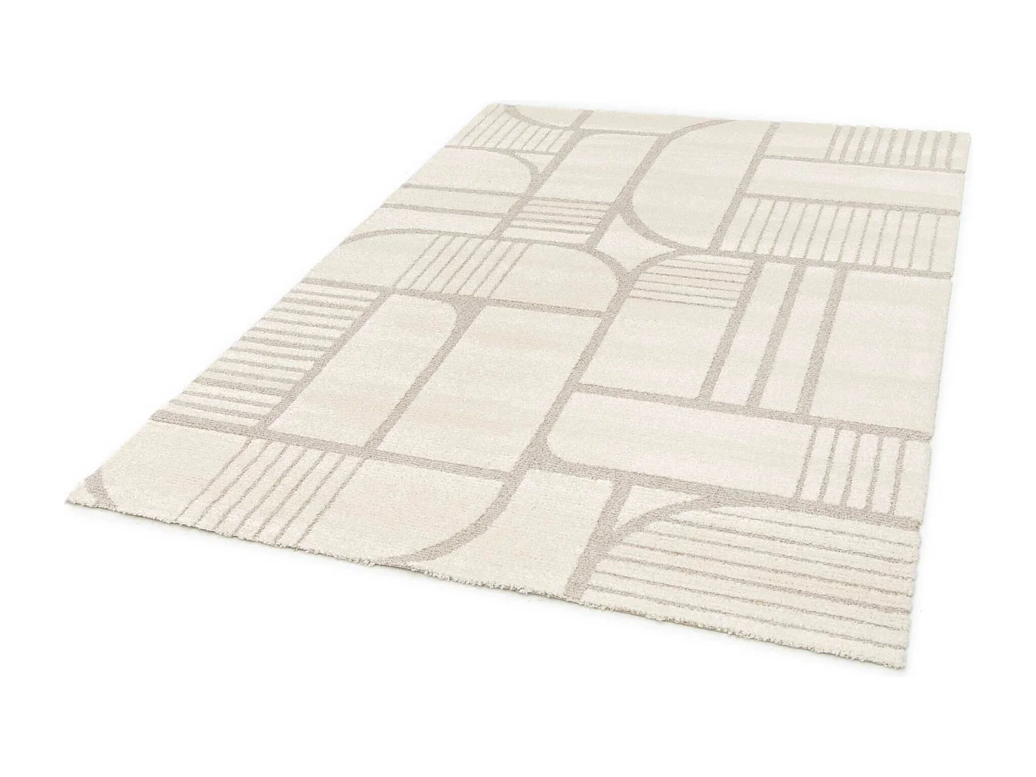 Alfombra interior  - escandinavo - blanco - 80 x 150 cm - SNOWY