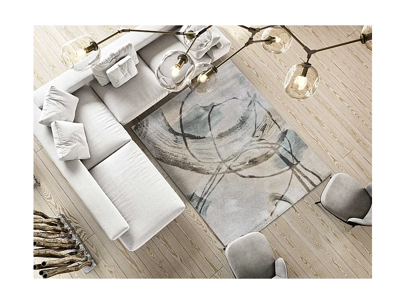 Kurzflorteppiche - abstrakt - mehrfarbig - 160x230 cm - AYDIN