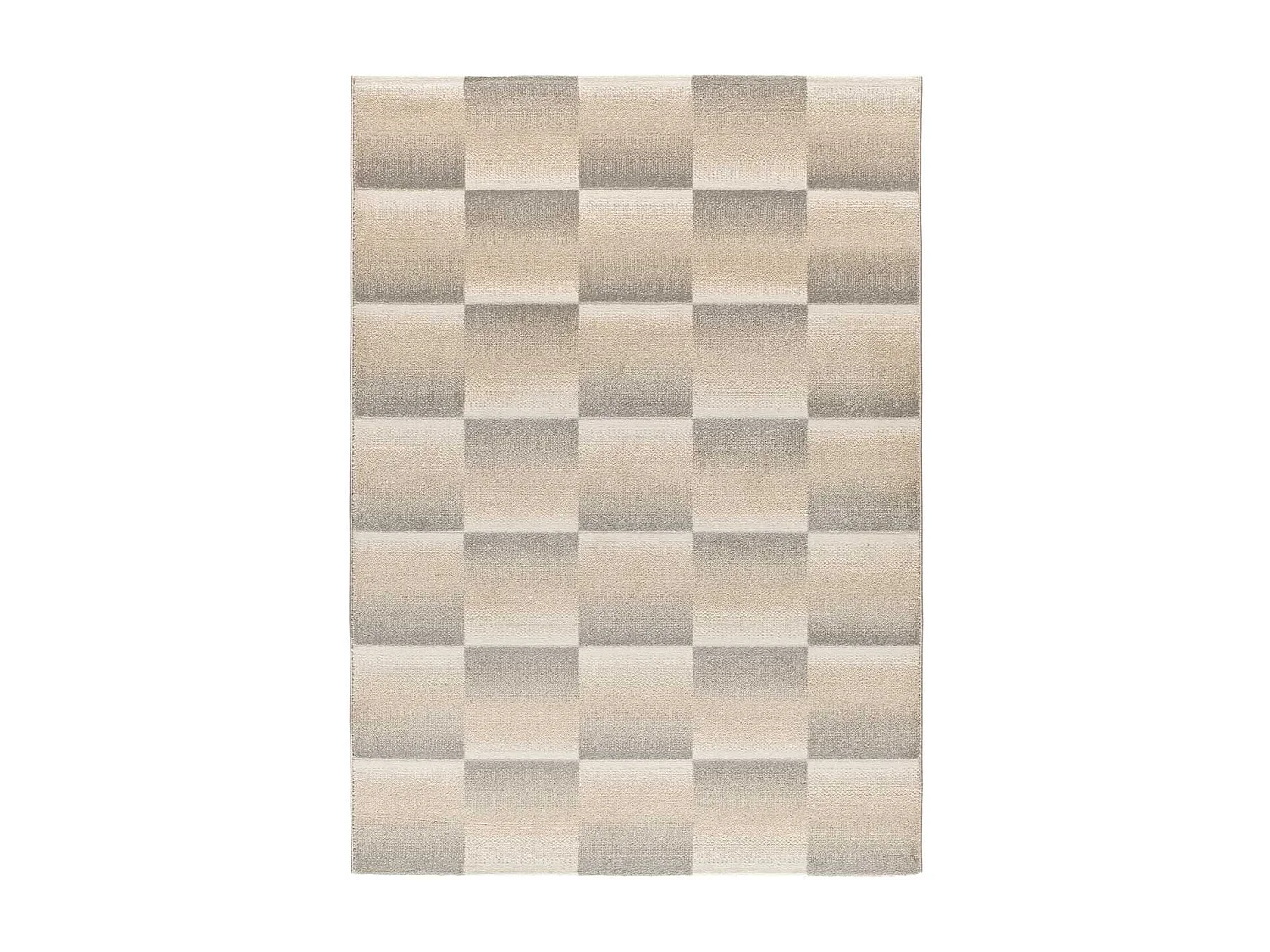 Alfombra interior  - geométrico - plata - 80 x 150 cm - SENSATION