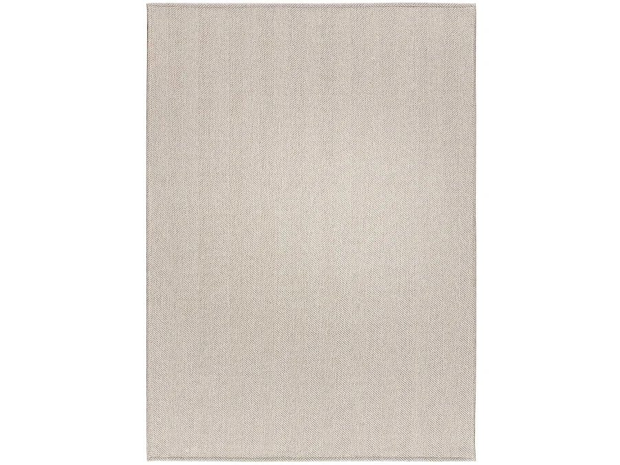 Kurzflorteppiche - Fischgrätenmuster - beige - 140x200 cm - ESPIGA