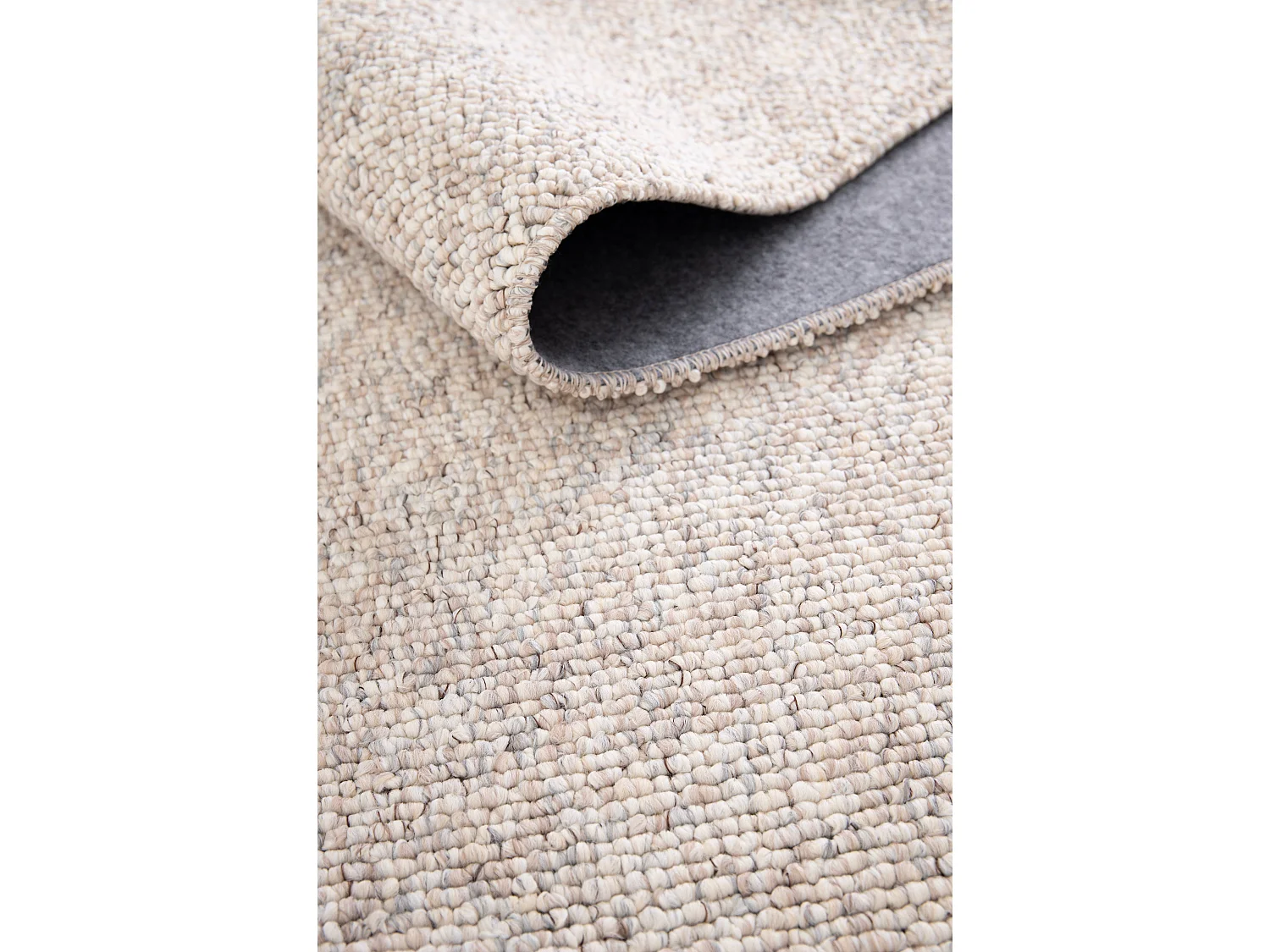 Alfombra interior  - liso - crema - 160 x 230 cm - PETRA