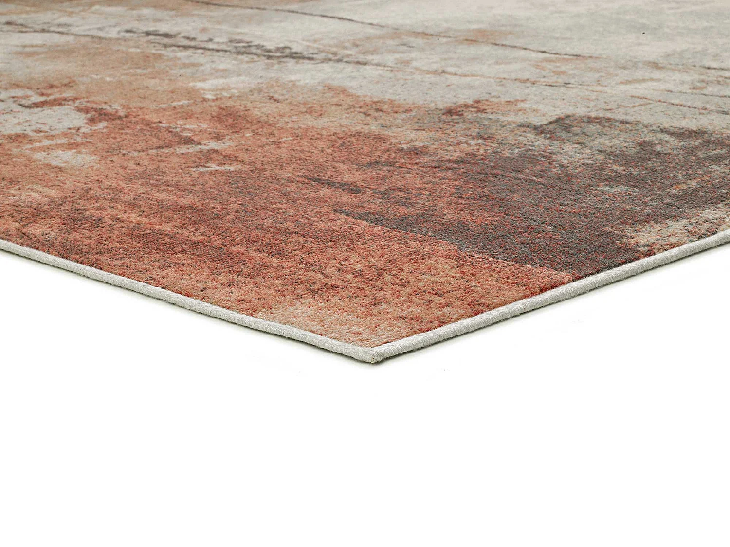 Tapis intérieur - abstrait -  rouille - 135 x 195 cm - BLEIK