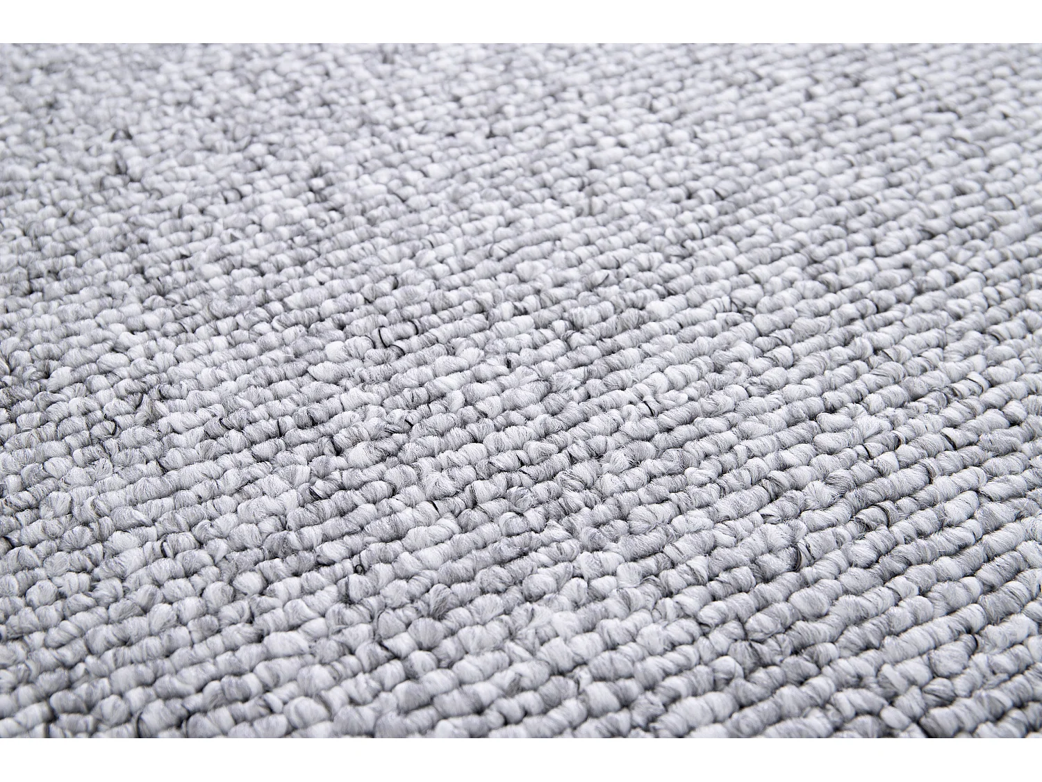 Tapis intérieur - uni - argent - 80 x 150 cm - PETRA