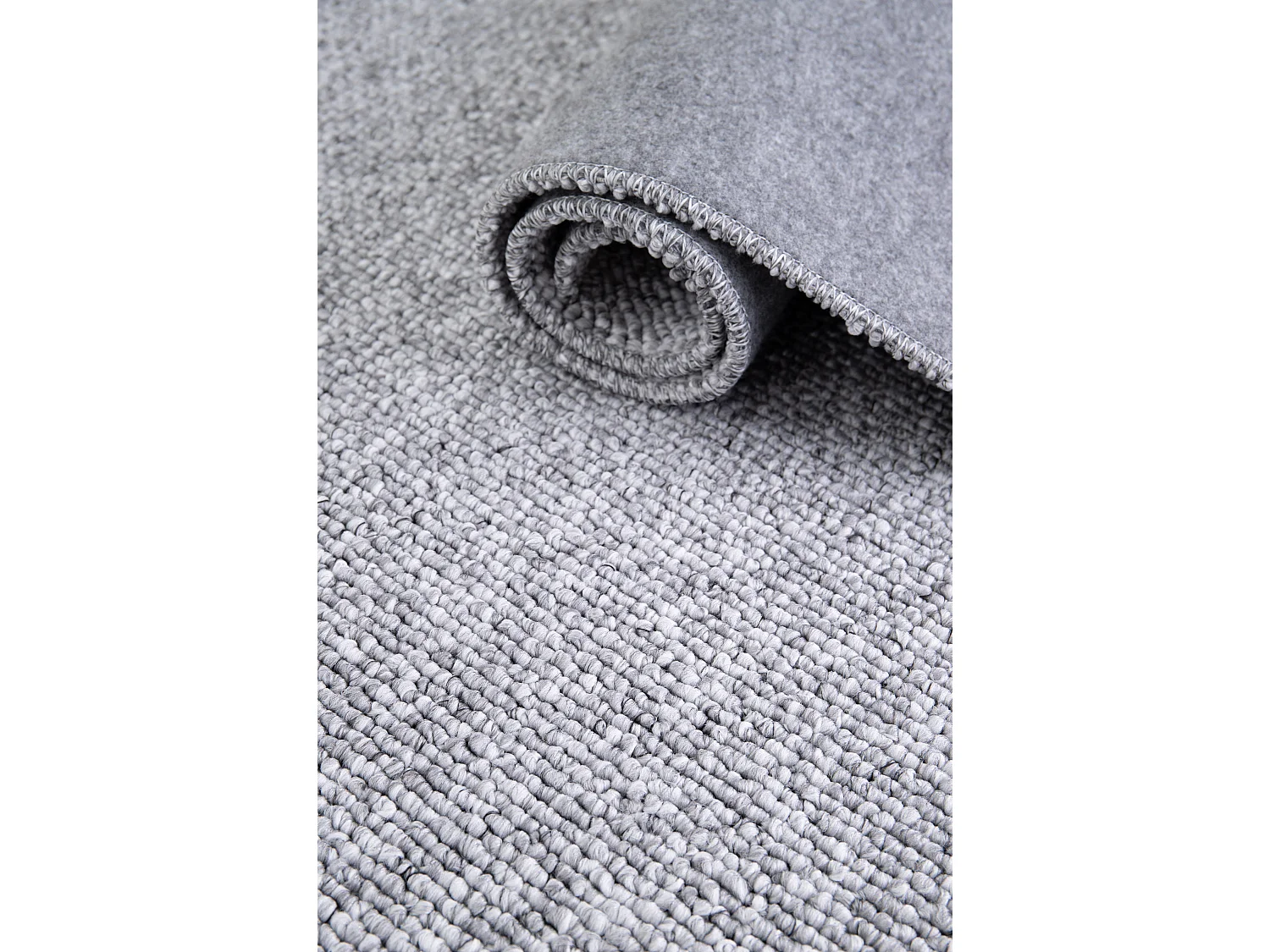 Tapis intérieur - uni - argent - 80 x 150 cm - PETRA