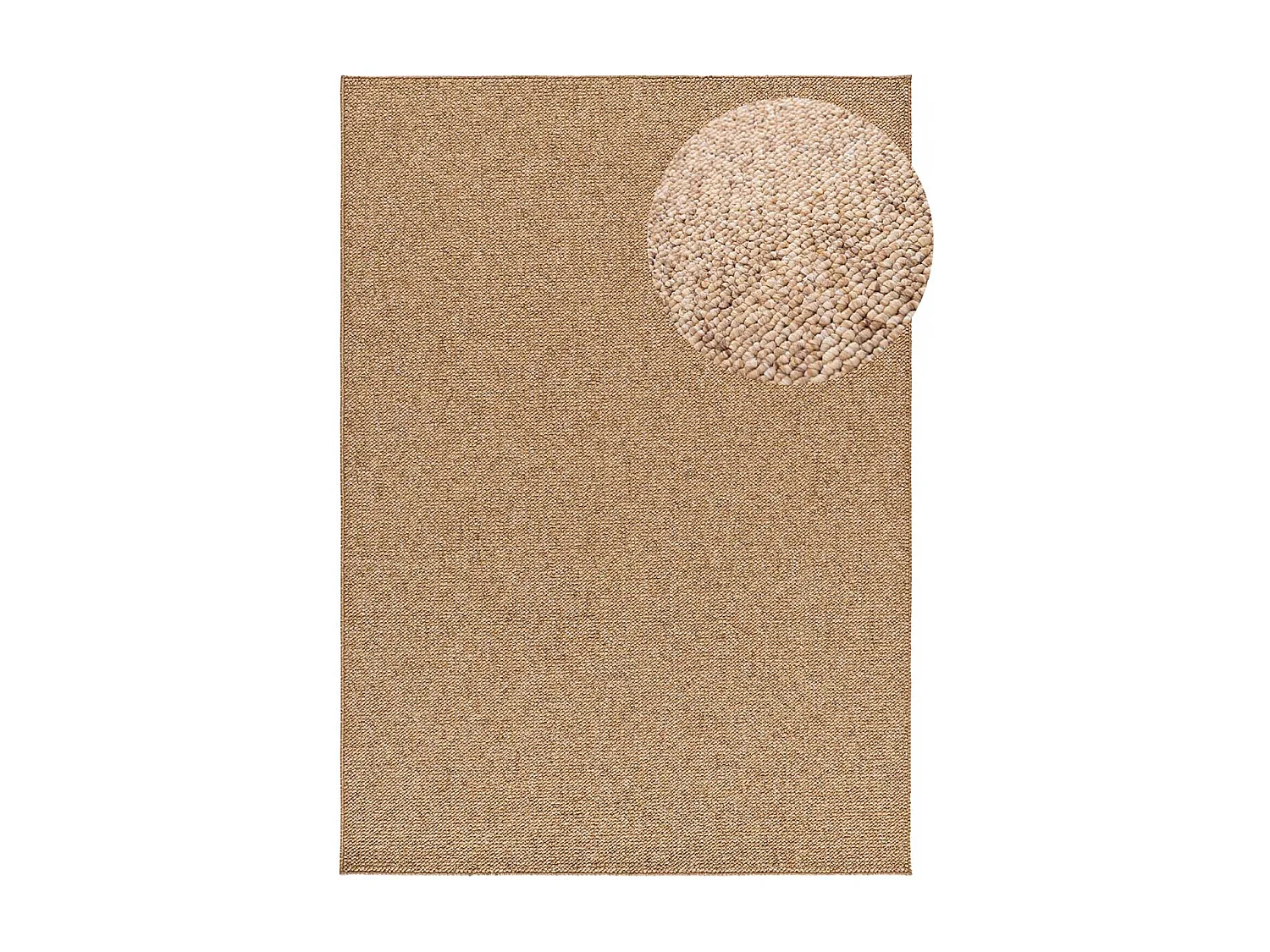 Tapis intérieur - uni - naturel - 80 x 150 cm - PETRA