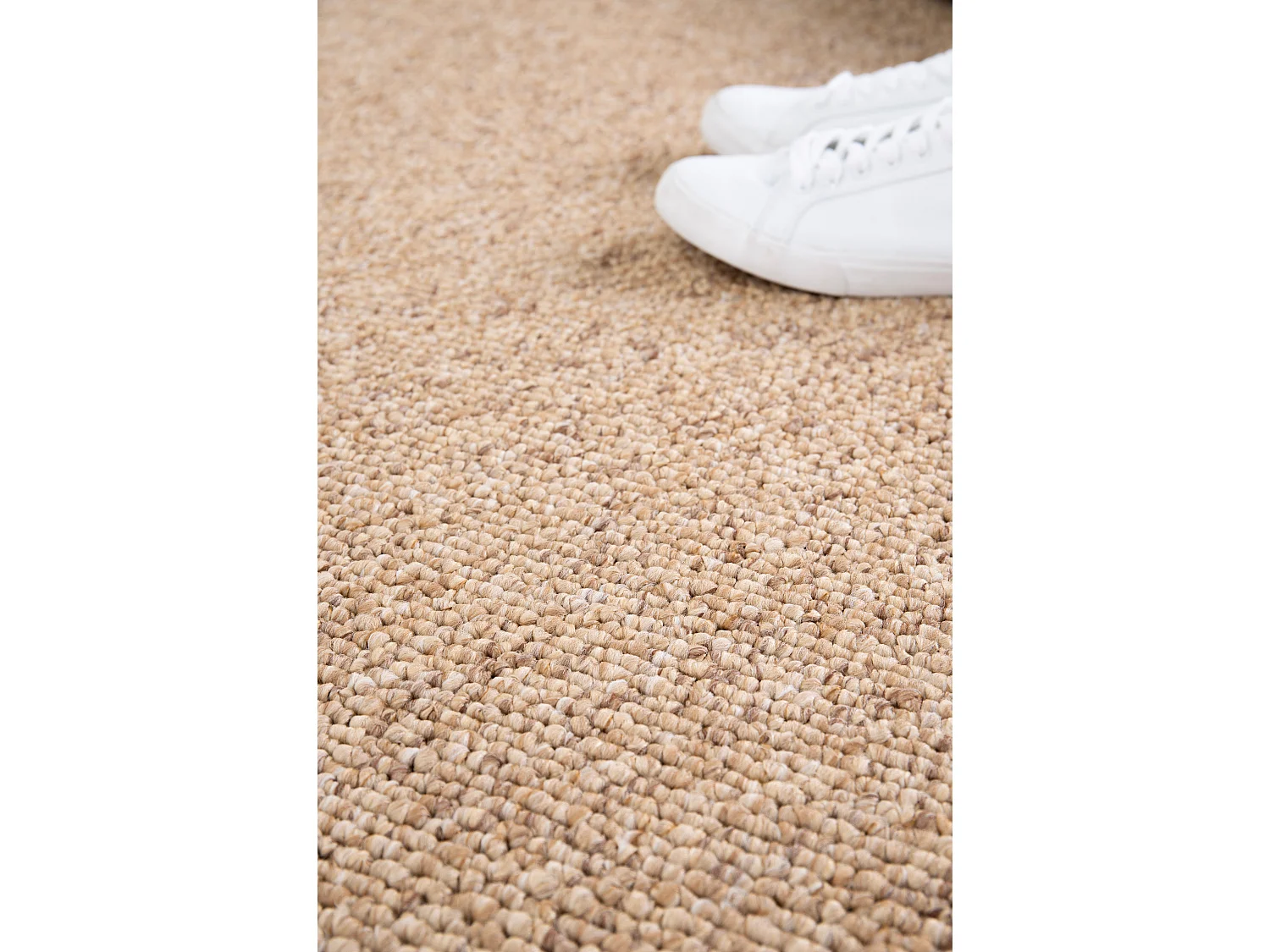 Tapis intérieur - uni - naturel - 80 x 150 cm - PETRA