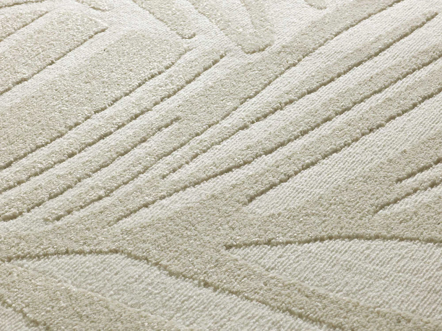 Tapis intérieur - botanique - blanc - 160 x 230 cm - SENSATION