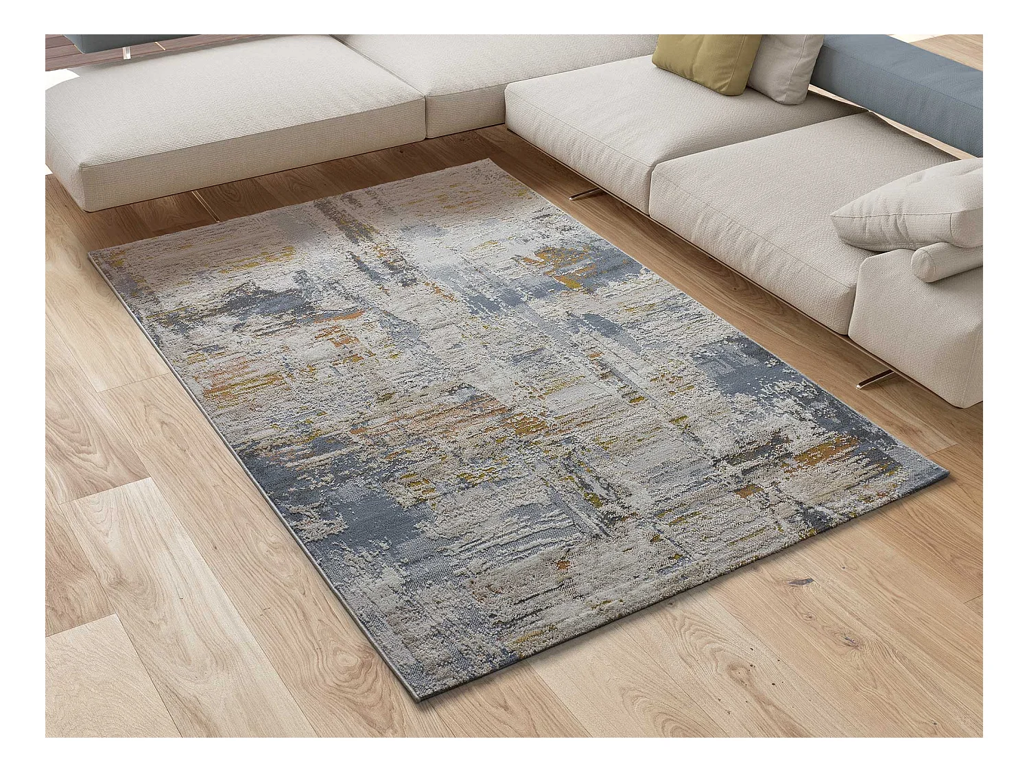 Tapis intérieur - abstrait - multicolore - 154 x 230 cm - SPRINGS