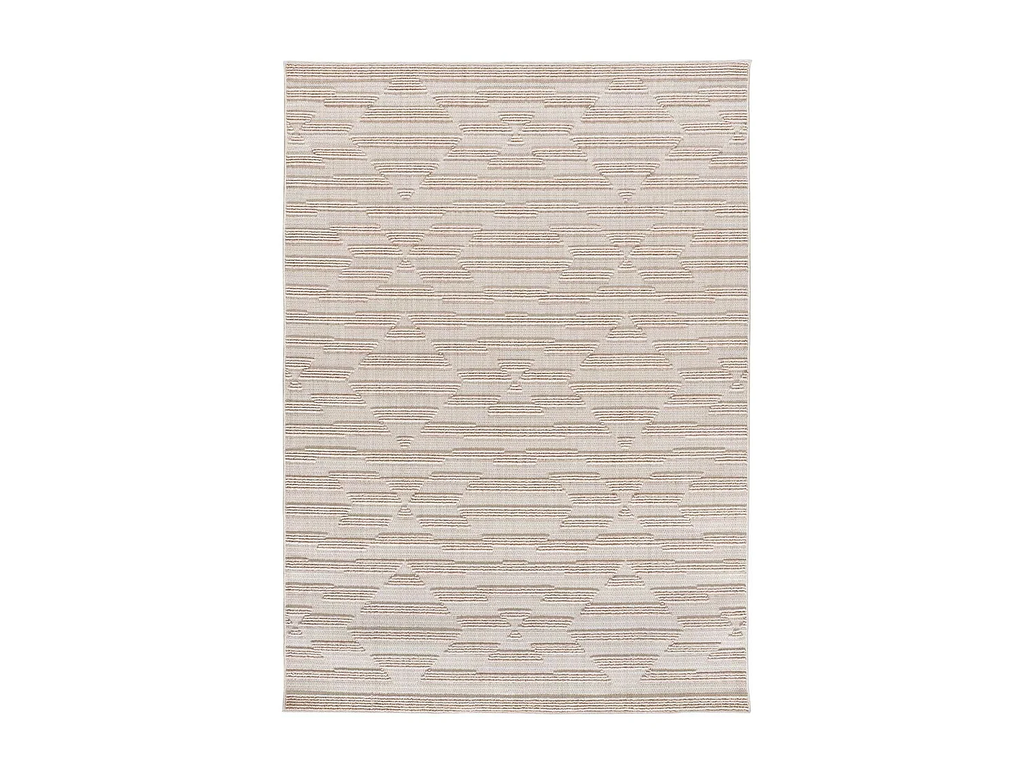 Tapis intérieur - ethnique avec relief - vison - 154 x 230 cm - ELEMENT